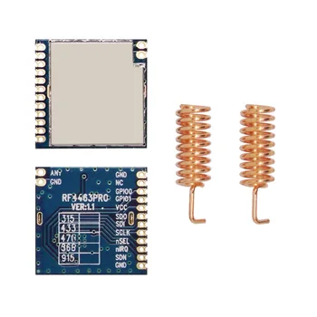 2 BUC RF4463PRO+SW868-TH13 | 100mW 868mhz Modulul RF anti-interferențe shell-126dBm 1Km Si4463 Emițător și Receptor fără Fir